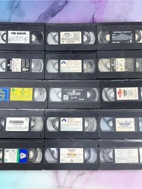 Bundle Lot Of 15 1980’s And 1990’s VHS tapes SOLD AS-IS No Cases, Just Tapes